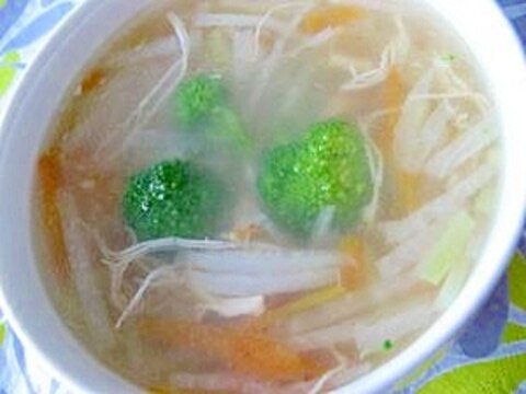 干しえのきの野菜スープ